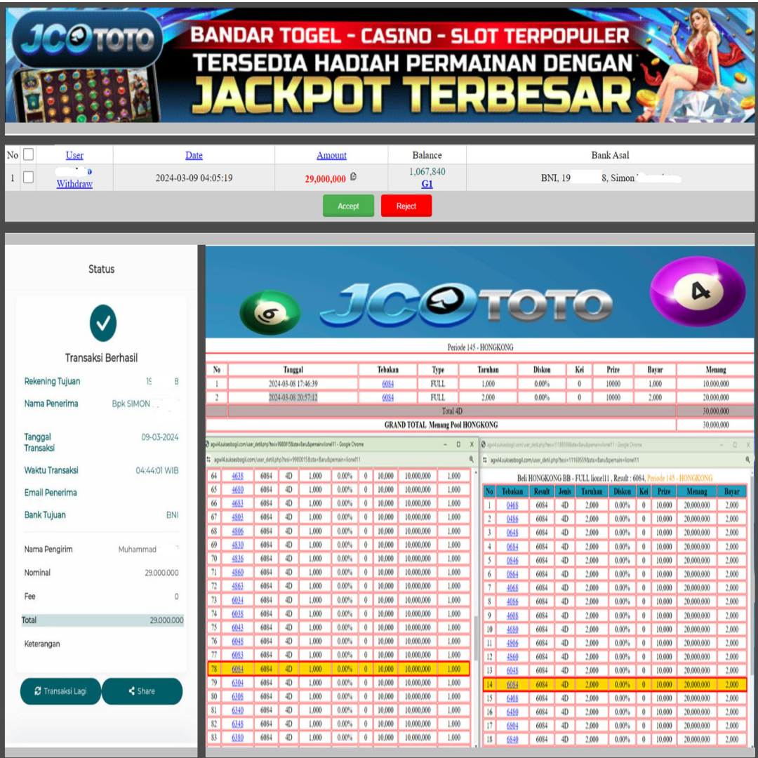 Prediksi JCO TOTO